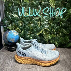 Hoka One One Womens Clifton 8 1119394 SSIF Blue Running Shoes Sneakers Size 10 B